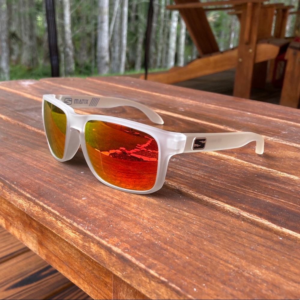 Skeleton Optics Matix Model Sunglass Frost/Orange
